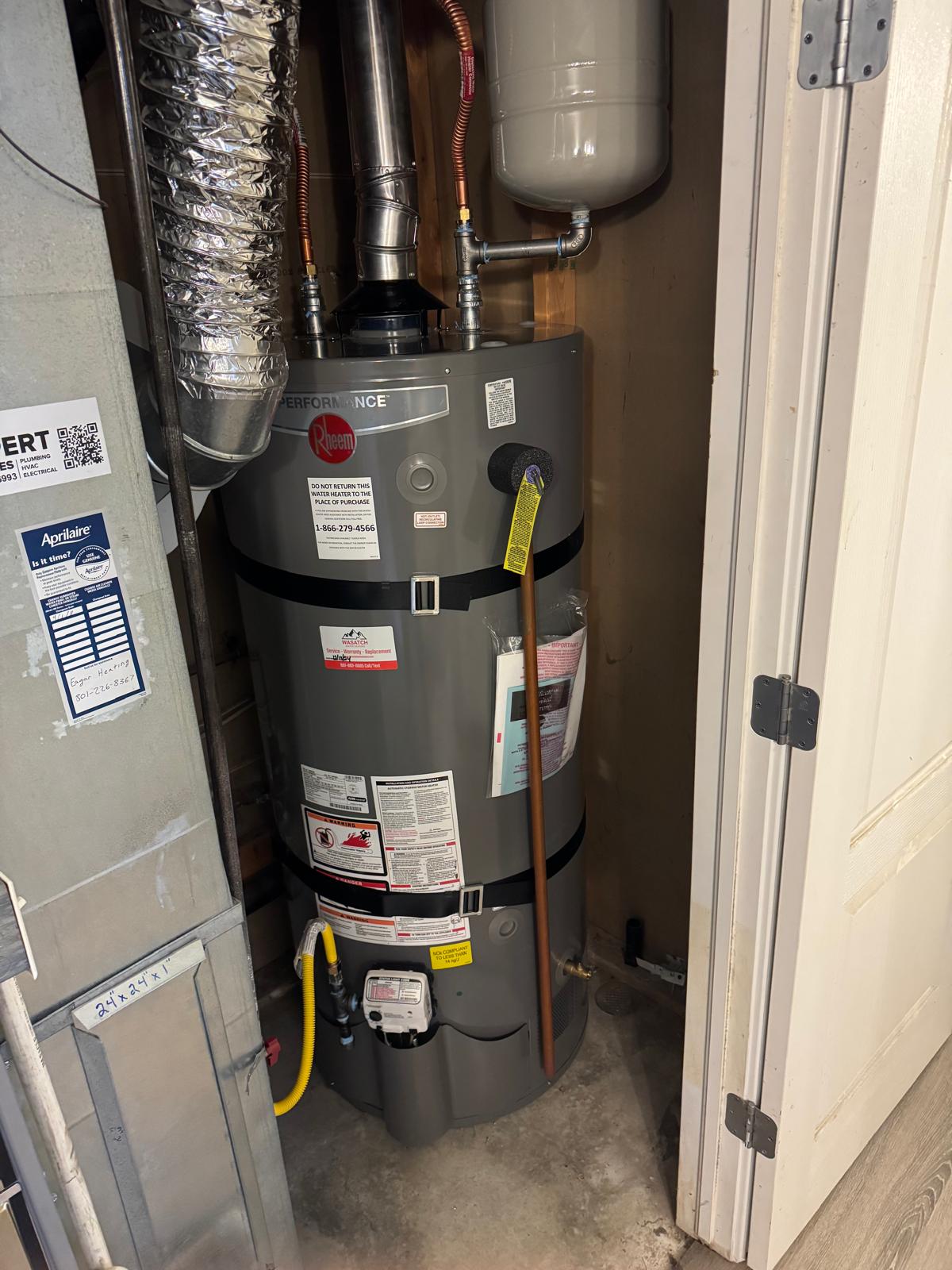 Wasatch Water Heaters of Utah Tanked Water Heater Installation 2