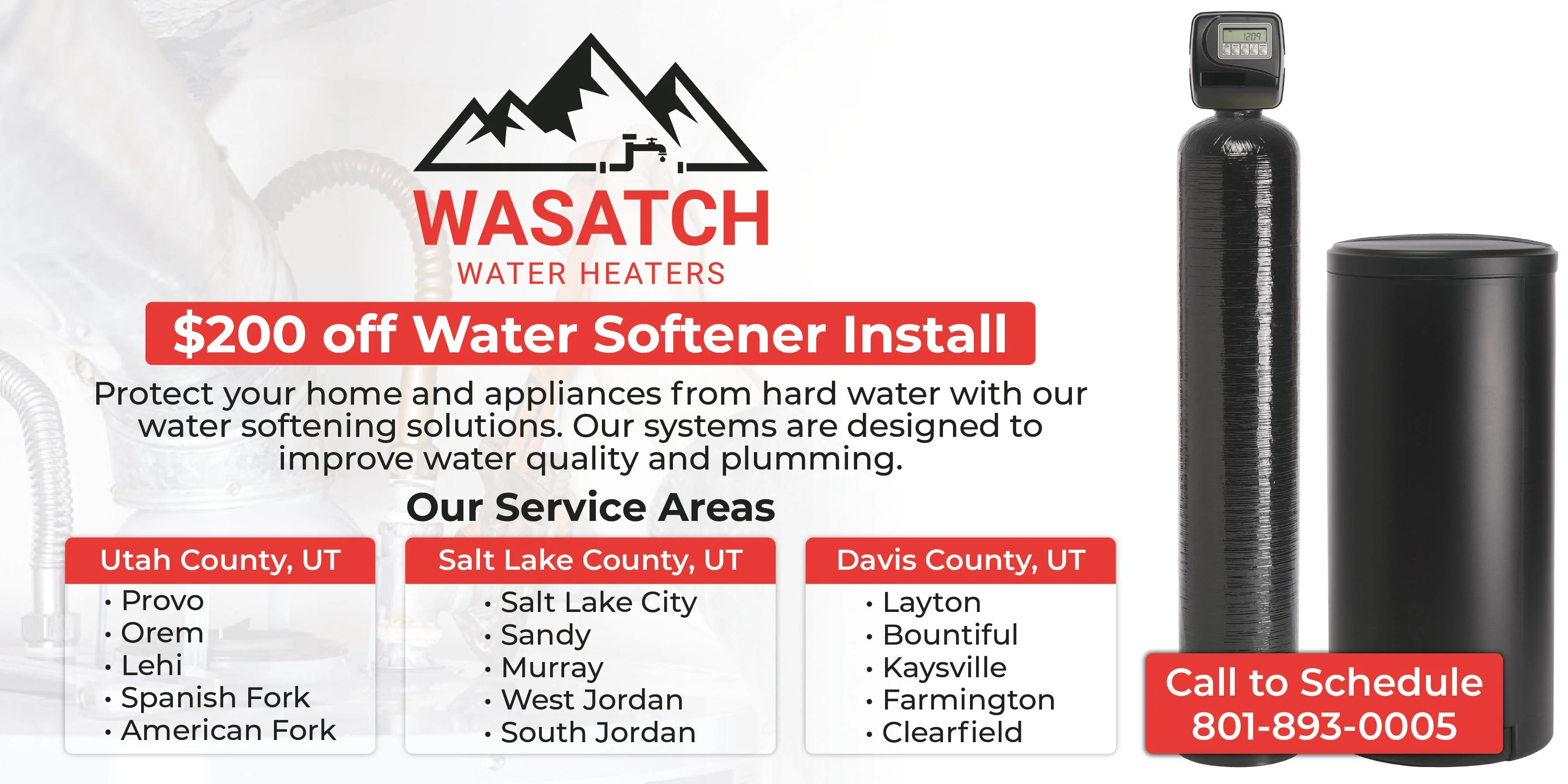 $200 OFF Water Softener Installation Coupon